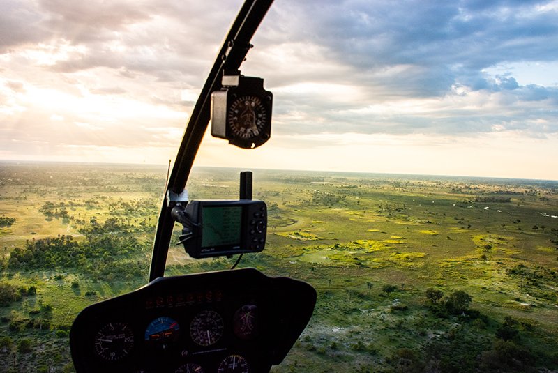 Scenic flight over the Okavango Delta